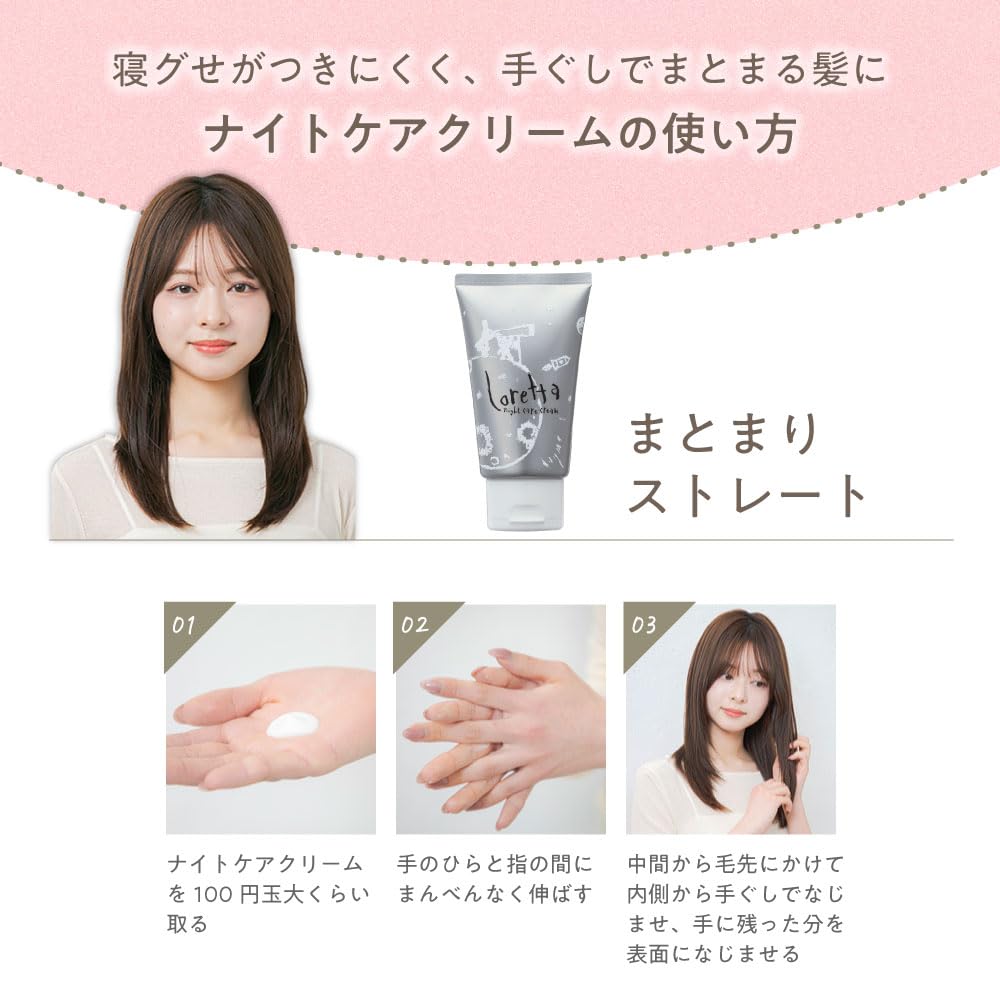 Amazon.co.jp: ロレッタナイトケアクリーム 120g ローズの香り